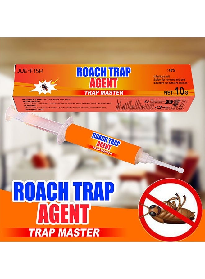 JUE-FISH 3 Pcs Roach Trap Agent, Infectious Bait, Safety for Humans and Pets, Effectie for Different Species, Eliminates Roaches Trap Master for Homes and Kitchens - Image 5